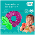 Buddsbuddy Double Color BPA free Water Filled 4m+ Teether Maroon thumbnail