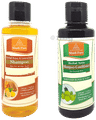 Khadi Pure Combo Pack of Herbal Honey & Lemon Juice Shampoo & Herbal Amla Shampoo+Conditioner (210ml Each) thumbnail