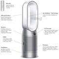Dyson HP07 Purifier Hot+Cool Air Purifier with Heater White/Silver thumbnail