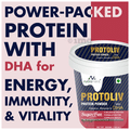 NutraMarck Protoliv Protein Powder | Enriched with DHA | Supports Liver Health, Digestion & Immunity (200gm Each) Delicious Chocolate Sugar Free thumbnail