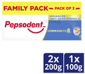 Pepsodent Germi Check 8 Actions Toothpaste Family Pack (2 Tube of 200gm & 1 Tube of 100gm) thumbnail