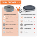 Vissco 01118 Round Ring Pillow for Bed Sores Universal Grey thumbnail
