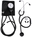 Elko EL 410S Dial Type Aneroid Sphygmomanometer Blood Pressure Monitor with Carry Bag and Basic Stethoscope Black thumbnail