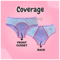SochGreen Organic Bikini Period Panty Small Lavender Check thumbnail