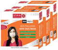 Usha Shriram N95 Anti-Pollution Hepa Face Mask for Adults (Pack of 3) thumbnail
