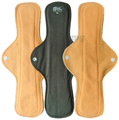 SochGreen Reusable Cloth Pads for Heavy Flow) Green and Orange XL thumbnail