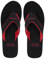 Doctor Extra Soft Ortho Care Orthopaedic Diabetic Pregnancy Comfort Flat Flipflops Slippers For Women Black Red 6 thumbnail