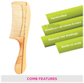 Vega HMWC 06 Wooden Hair Comb Handcrafted thumbnail