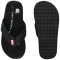 Ortho + Rest M10015 Cool Comfirt for Your Aching Feet Orthopedic Slippers for Men | Anti-Skid Flip Flops with Acupressure Massage Footbed | Extra Soft Black Size 10 thumbnail