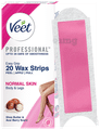 Veet Professional Waxing Strips Kit, 20 Strips for Normal Skin thumbnail