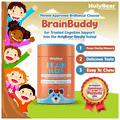 HolyBear BRAINBUDDY Sharp Brain Gummies For Kids With Brahmi Extract & DHA Flavour Mixed Fruit thumbnail