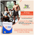 H & A Pharma 3E Omega Soft Gelatin Capsule| Omega 3 Fatty acid 1000mg | EPA 500mg, DHA 300mg | Vitamin E 10mg thumbnail