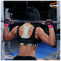 Tynor Tynorgrip Women's Gym Gloves Black & Pink Medium thumbnail