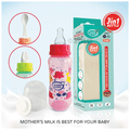 Buddsbuddy 3 in 1 Bottle (Feeding Bottle+Sipper+Cereal Feeder) 0m+ Pink Small thumbnail