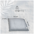 Sarveda Zabuton Cushion for Meditation and Yoga Practise Grey thumbnail