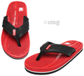 Ortho + Rest M10015 Cool Comfirt for Your Aching Feet Orthopedic Slippers for Men | Anti-Skid Flip Flops with Acupressure Massage Footbed | Extra Soft Red Size 10 thumbnail