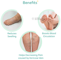 BN-VARICO 100 Medical Compression Stockings Knee Length Beige Large thumbnail