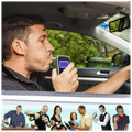 Esspron E40 Portable Breath Analyser with Rechargeable LCD Display Screen Black thumbnail