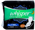 Whisper Ultra Nights Wings Sanitary Pads XXXL thumbnail