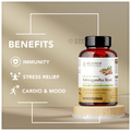 Rooted Active Naturals High Potency Ashwagandha Root with Shilajit & Black Pepper Extract 1600mg Veg Capsule thumbnail