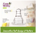 BeeBaby Comfort Slim Neck Baby Feeding Bottle with Slow Flow Anti-Colic Silicone Nipple 8 Months + (240ml Each) Green thumbnail