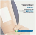 Surgiwear GDOTP10 / GDTP10F OwnTone G Dress (8.5 x 6.5cm) Transparent with Pad (5 x 3cm) thumbnail