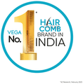 Vega HMBC 101 Graduated Black Dressing Handmade Hair Comb thumbnail