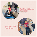 Polka Tots Two Wheeler Child Safety Seat Belt with Adjustable Baby Carrier for Toddler Baby Kids Cat Red thumbnail