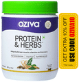 Oziva Protein & Herbs for Men | For Muscle Building, Stamina & Recovery | Chocolate thumbnail
