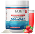 Inlife Japanese Marine Collagen Supplements| Fish Collagen Powder for Skin & Hair Strawberry Lemon thumbnail