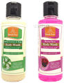 Khadi Pure Combo Pack of Herbal Jasmine & Mogra Body Wash & Herbal Rose Body Wash (210ml Each) thumbnail