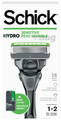 Schick Hydro Sensitive 1 Razor + 2 Cartridges thumbnail