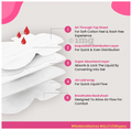 Pinq Polka Hot Pink Premium Ultra Thin Sanitary Pads (6XL & 4XXL Each) thumbnail