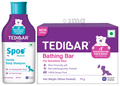 Combo Pack of Tedibar Bathing Bar (75gm) & Spoo Gentle Baby Shampoo (125ml) thumbnail