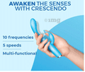 MsChief Crescendo Rabbit Vibrator Blue thumbnail