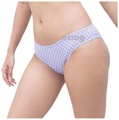 SochGreen Organic Bikni Everyday Undies. Lavender Check XXL thumbnail