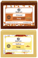 Khadi Care Combo Pack of Herbal Almond Soap & Saffron Soap (125gm Each) thumbnail