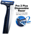 LetsShave Pro 2 Plus Disposable Razor & Shave Foam Kit thumbnail