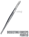 Bos Medicare Surgical Dissecting Pointed Forceps Stainless Steel 4inch thumbnail