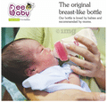 BeeBaby Ease Wide Neck Baby Feeding Bottle with Anti-Colic Soft Silicone Nipple 8 months + Pink thumbnail
