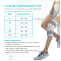 Vissco Elastic Hinged Knee Brace With Open Patella 0718 Grey Small thumbnail