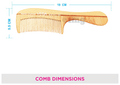 Vega HMWC 06 Wooden Hair Comb Handcrafted thumbnail