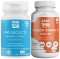 Combo Pack of Tata 1mg Salmon Omega 3 Fish Oil Capsule (60) & Probiotics 30 Billion CFUs+ Capsule (60) thumbnail