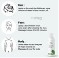 Aravi Organic Cold Pressed Neem Oil for Control Hair Fall & Dandruff, Skin Care Oil thumbnail