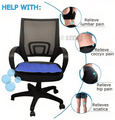 Healthtrek Cooling Gel Seat Cushion Blue thumbnail
