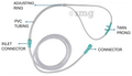 Lifeline Oxygen Delivery Nasal Cannula Set for Adults, Universal Connector, Soft Touch Tubing, Adjustable Ring thumbnail