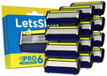 LetsShave Pro 6 Advance Face & Body Shaving Razor Blade Refills for Men thumbnail