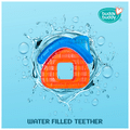 Buddsbuddy Double Color BPA free Water Filled 4m+ Teether Blue-Orange thumbnail