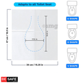 Be Safe Forever Disposable Paper Toilet Seat Cover (10 Each) Pink thumbnail