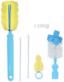 Buddsbuddy 5 in 1 Ultima Baby Feeding Bottle, Nipple, Straw Brush Cleaner Blue thumbnail